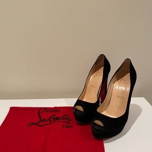 Christian Louboutin BAMBOU-peep toe heels